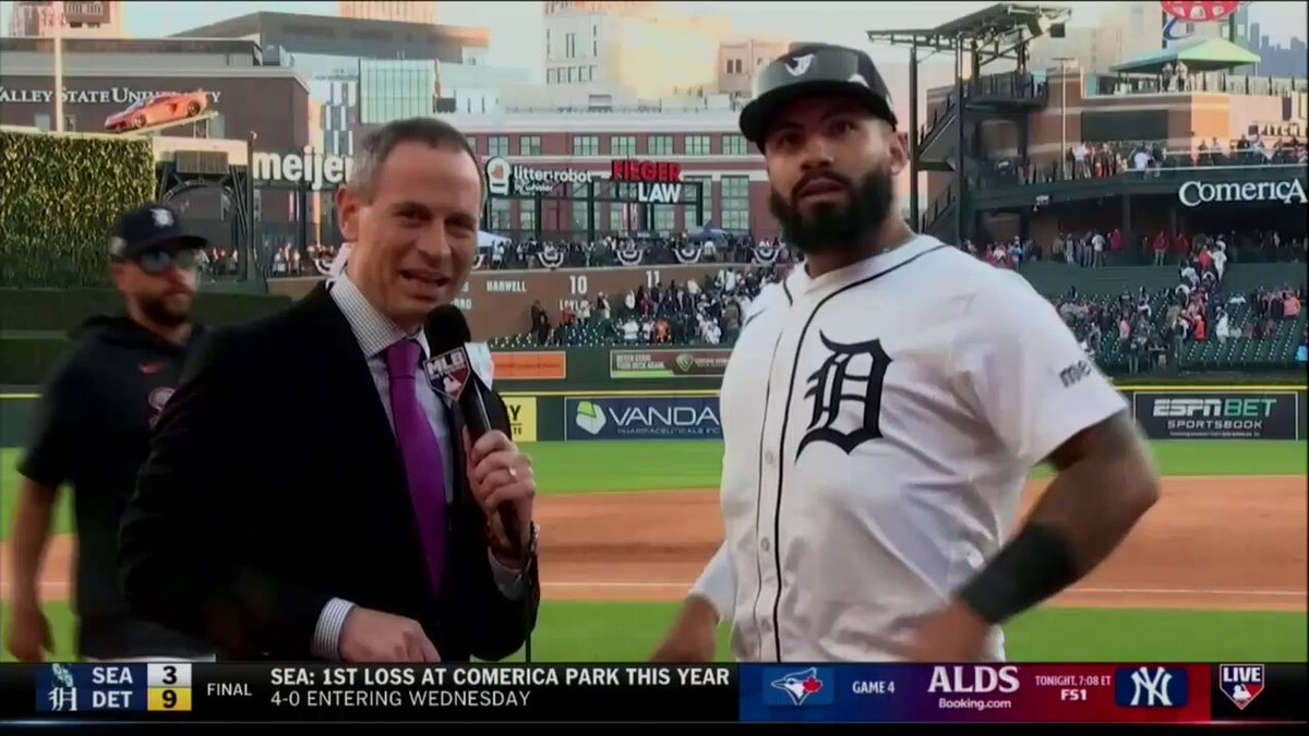 Gleyber Torres joins @jonmorosi after the @tigers forced a Game 5 in the #ALDS. 