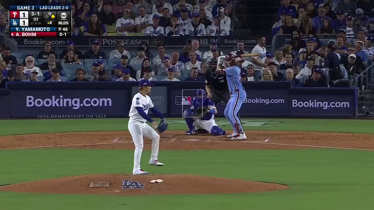 The @Phillies score a couple of more against Yamamoto 👀 