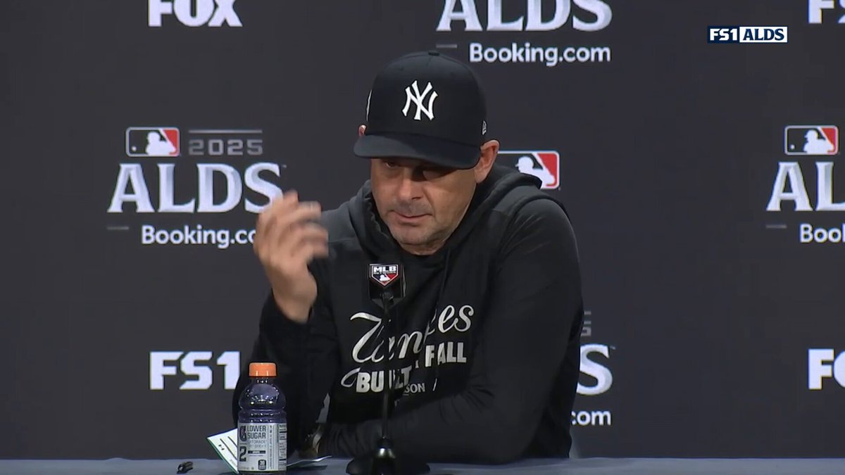 “This has been a tough year for me personally. All you go through to become this team you think can really do something special, and for it to abruptly end is always difficult”

Aaron Boone spoke after the Yankees were eliminated from the Postseason 