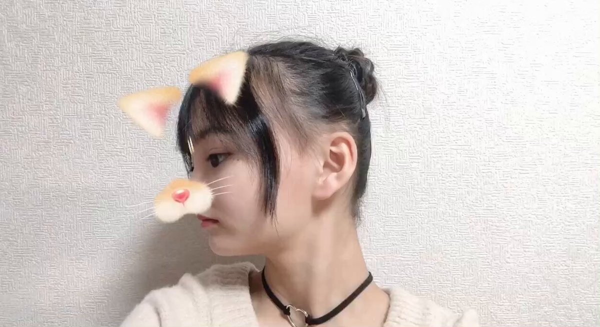 アプリで遊んでみたよ🐹 髪型はお団子❣️✨️ ちなみにチョコバナナは