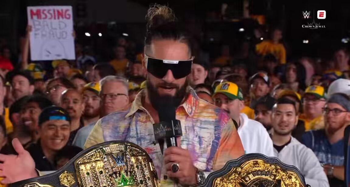 FADE on X: "SETH ROLLINS LEGITIMATELY GETS PISSED OFF AT THE AUSTRALIAN CROWD “THERE ARE CHILDREN HERE BRO” #WWECrownJewel https://t.co/InUCUhFjSG" / X