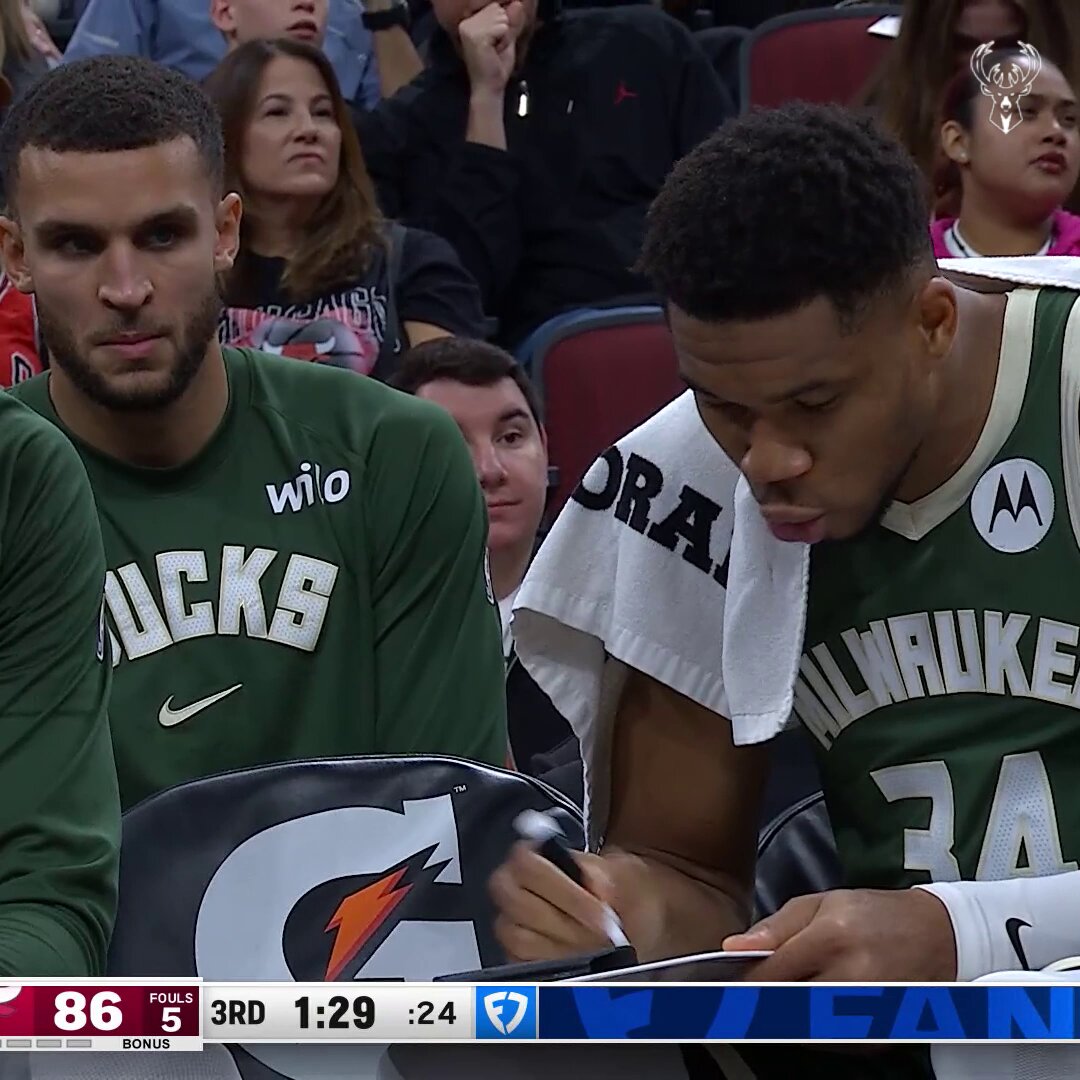 Giannis and Myles are so locked in. 