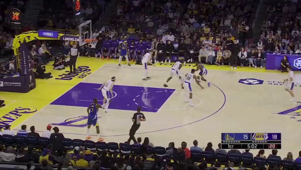 Draymond Green shoots a three...BANG 💥

