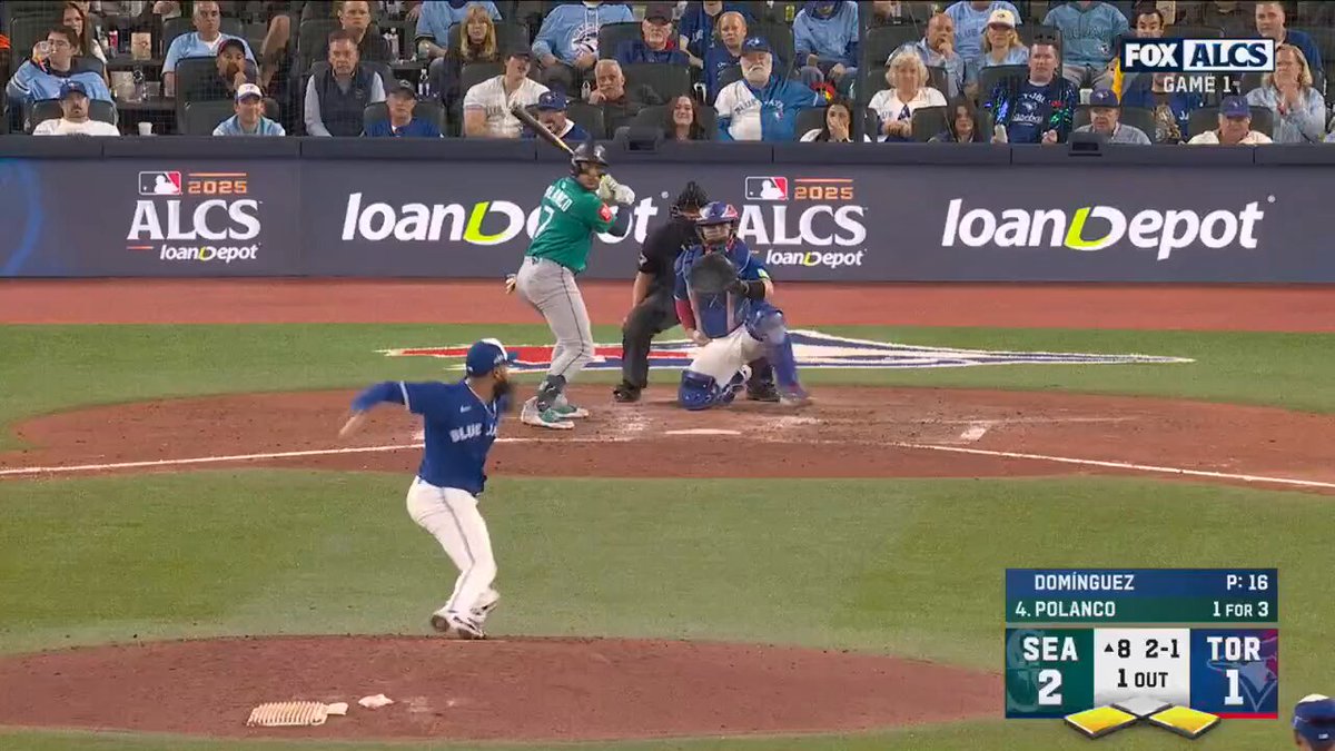 Jorge Polanco drives in another run! #ALCS 