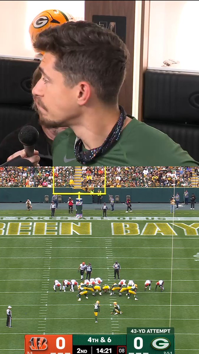 Kicker Lucas Havrisik was planning on being a substitute teacher before he signed with the @Packers 😯 