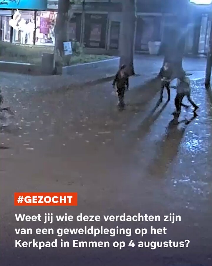 Politie zoekt verdachten van openlijke geweldpleging op Kerkpad in Emmen