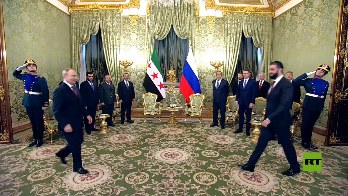 بوتين يستقبل الشرع في الكرملين 