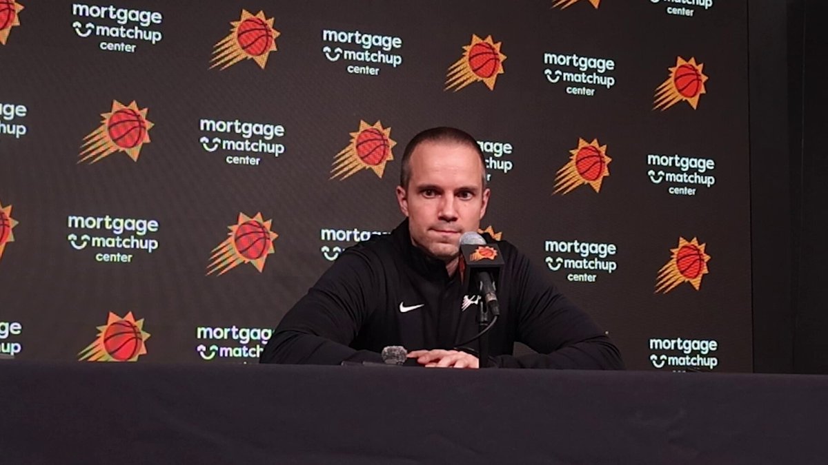 From Tuesday night: 

"Finding the excitement from the crowd to be here. Out in front, enjoy the moment."

Jordan Ott after 113-104 win over the Lakers in Suns only preseason home game.

Phoenix opens 2025-26 regular season Oct. 22 vs Sacramento at Mortgage Matchup Center. #Suns 