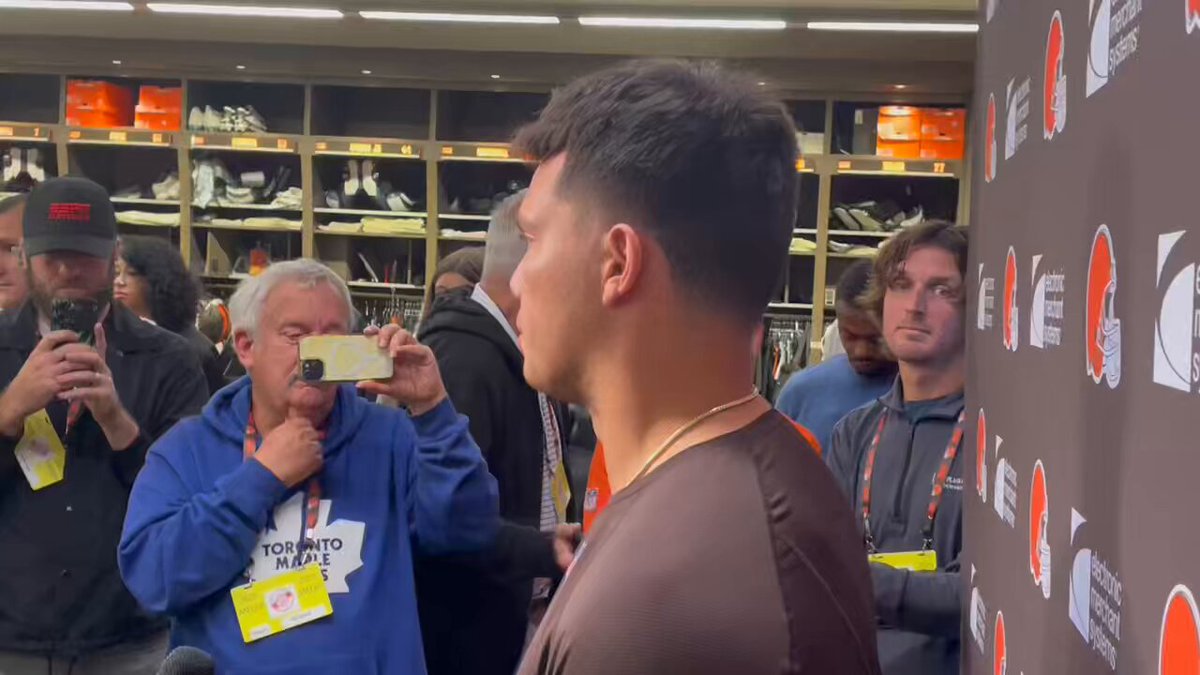 Browns QB Dillon Gabriel on needing to be better in red zone. 
