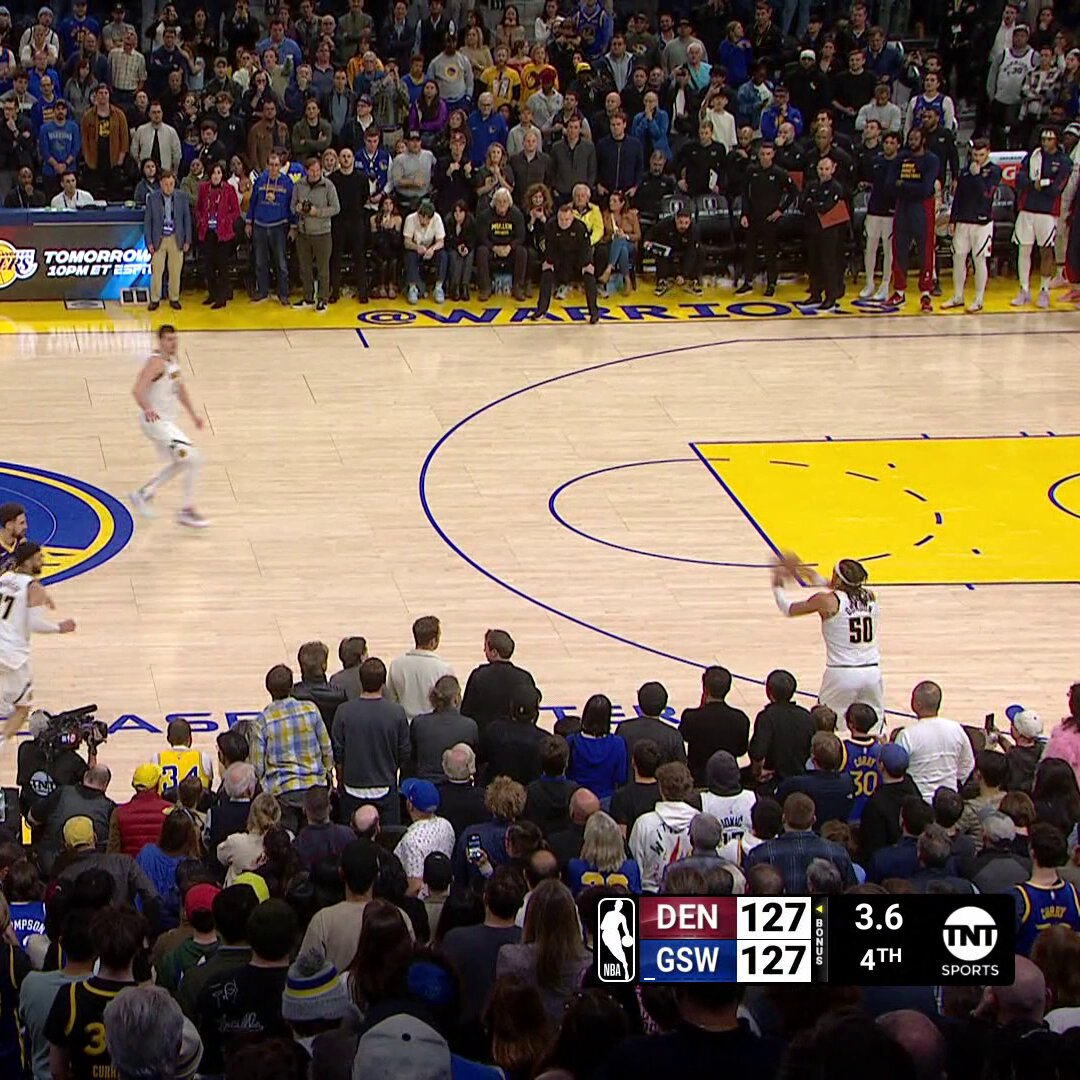 Jan. 4, 2024: Joker happens in the Bay

Oct. 23, 2025: Denver opens its season vs. the Warriors on ESPN! 