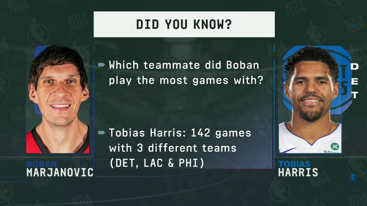 "The bromance is back baby! The bromance is back!" 😂 

Pistons forward Tobias Harris surprised Boban Marjanović on today's episode of NBA Today. 