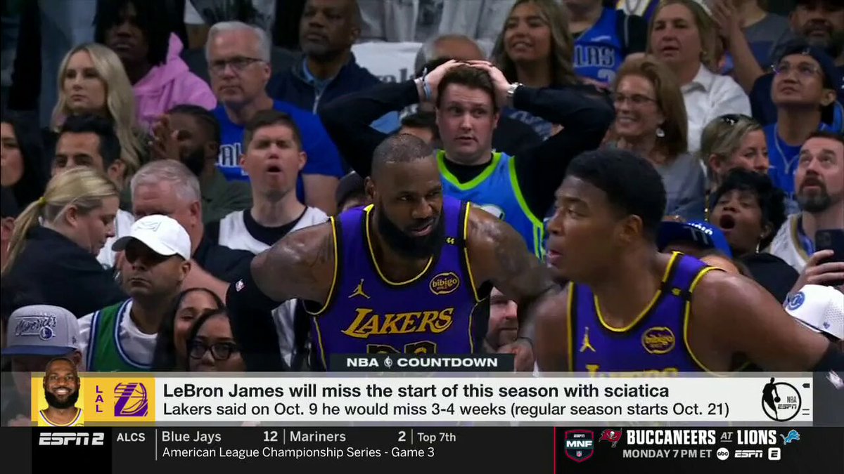 Reporting for ESPN NBA Countdown on LeBron James expected to take a patient approach before his Lakers season debut: 