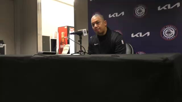 Here's Tyronn Lue discussing how he thought Kawhi Leonard looked in what was his (and Harden's) preseason finale, as well as how he is getting a feel in-game for managing lineup combos.

"It's gonna take us 15, 20 games into the season... I'm excited about that" 