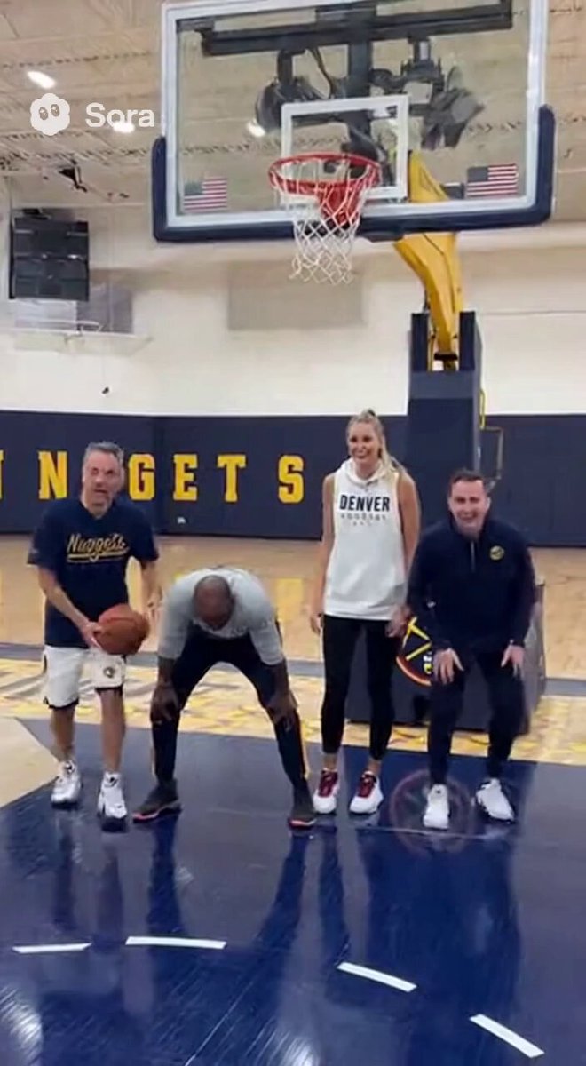 On the heels of Joe Mazzulla and @celtics coaches embarrassing  Boston media in a hoops game, this video just leaked from trusted @nuggets insiders. 

@katywinge and I took on some Denver assistants. 

It did not end well. 
For them. 