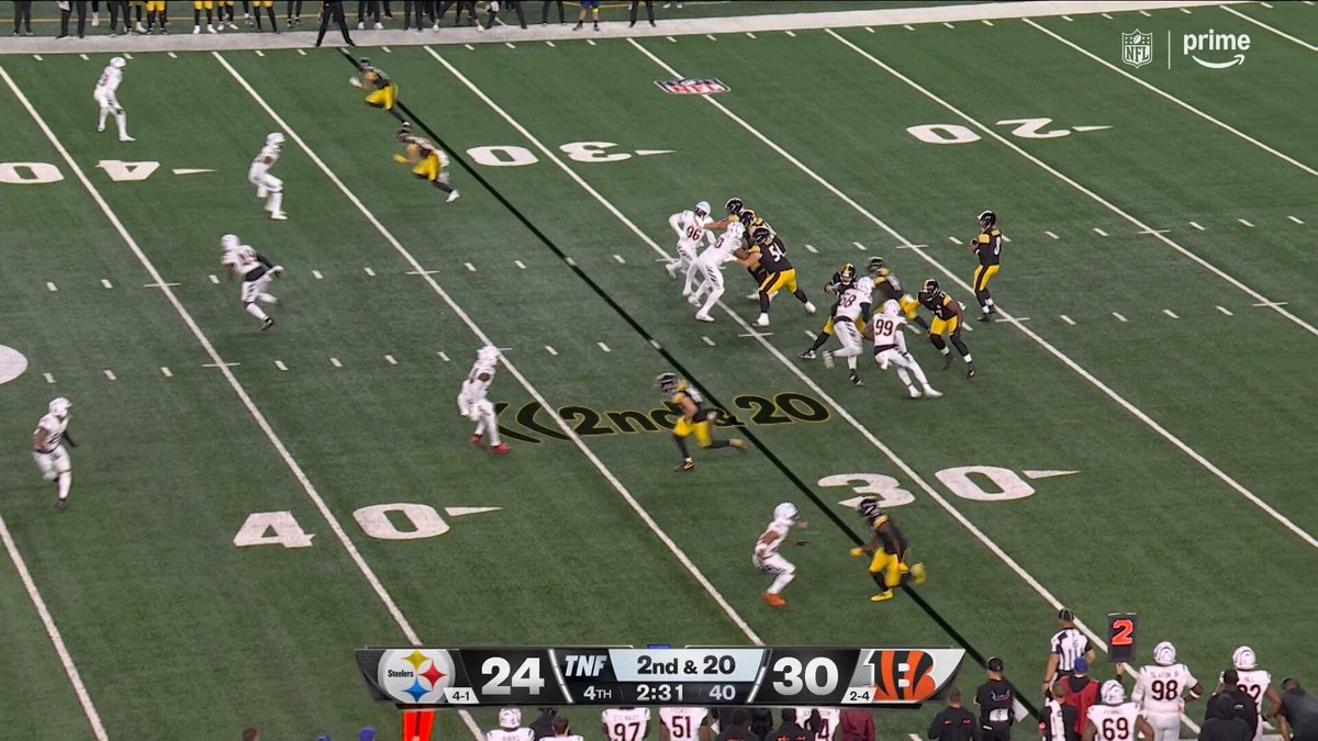 AARON RODGERS YOU'RE KIDDING.

68-YARD TD TO FREIERMUTH FOR THE LEAD.

PITvsCIN on Prime Video
Also streaming on @NFLPlus 