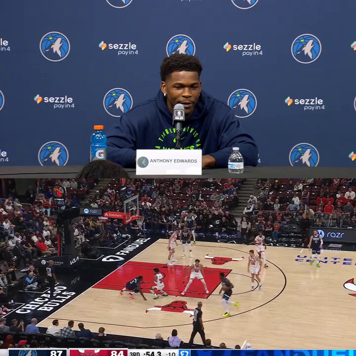 Ant used what he learned from MJ vs. the Bulls tonight 👀 
