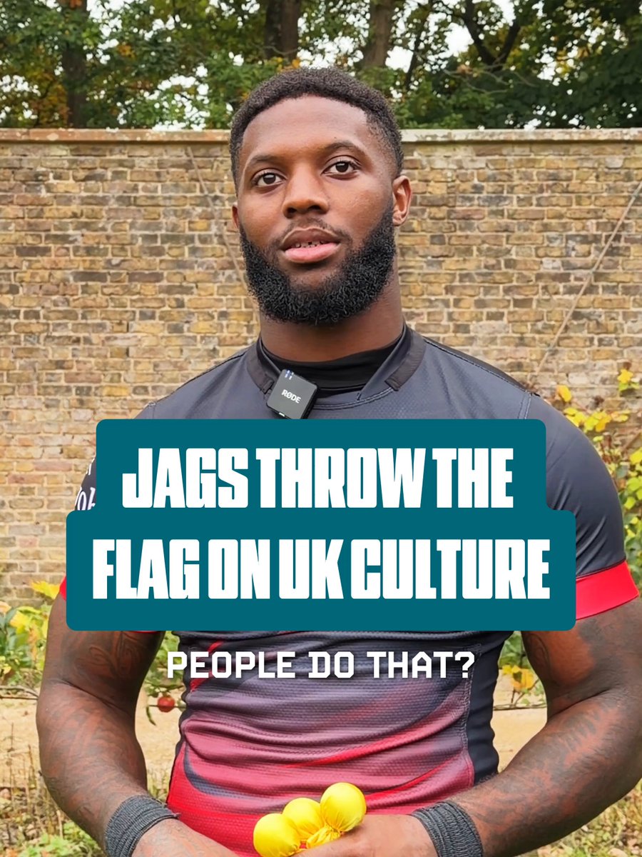 "People cheer when someone drops something in a restaurant? People do that?" 🤣

The @Jaguars throw the flag on UK culture 🇬🇧 
