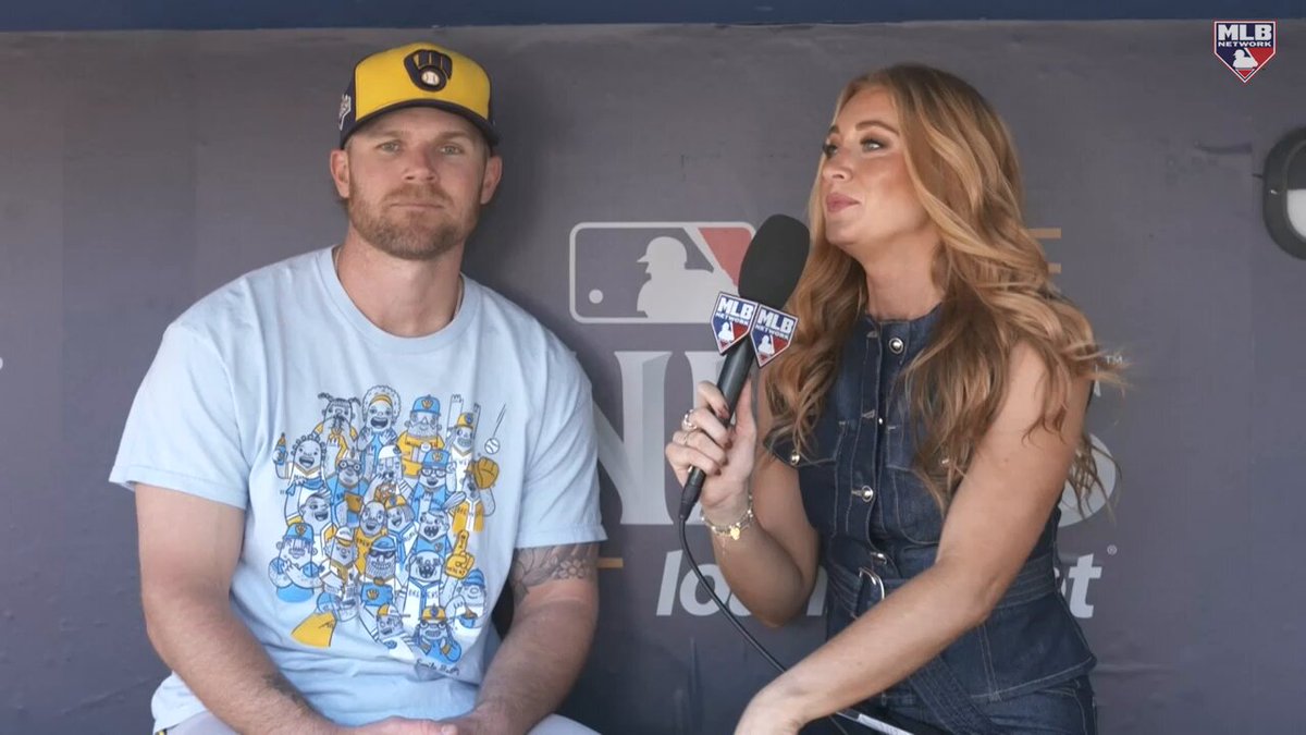 "We gotta take it pitch by pitch."

@Brewers 1B/OF Jake Bauers shares the mentality in Milwaukee's clubhouse currently as they look to get in the win column in LA.

@abbylabar_ | #NLCS 