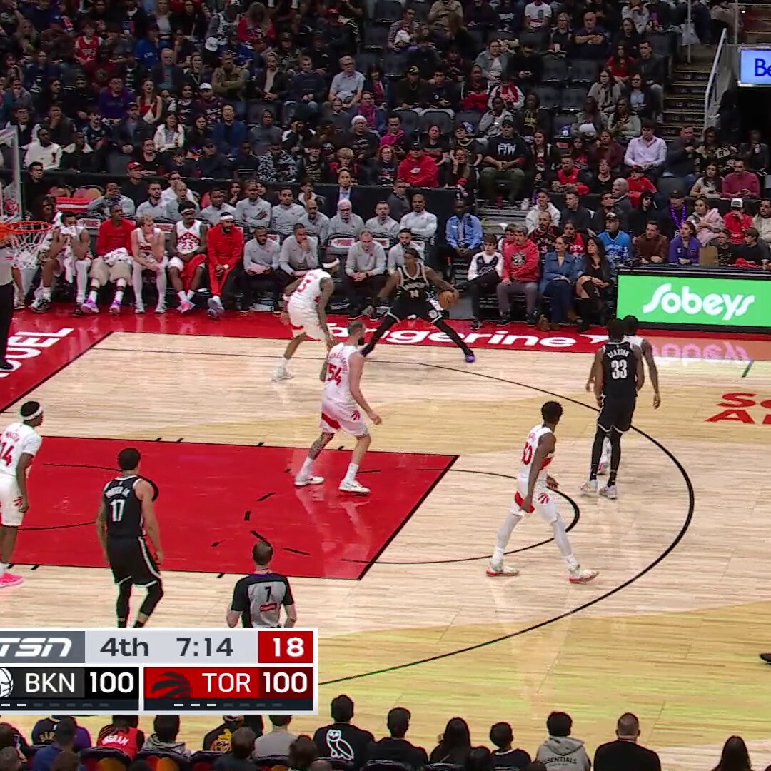 Ben Saraf with the TOUGH layup through traffic 😤

Brooklyn takes its 1st lead late in the 4Q 🍿 