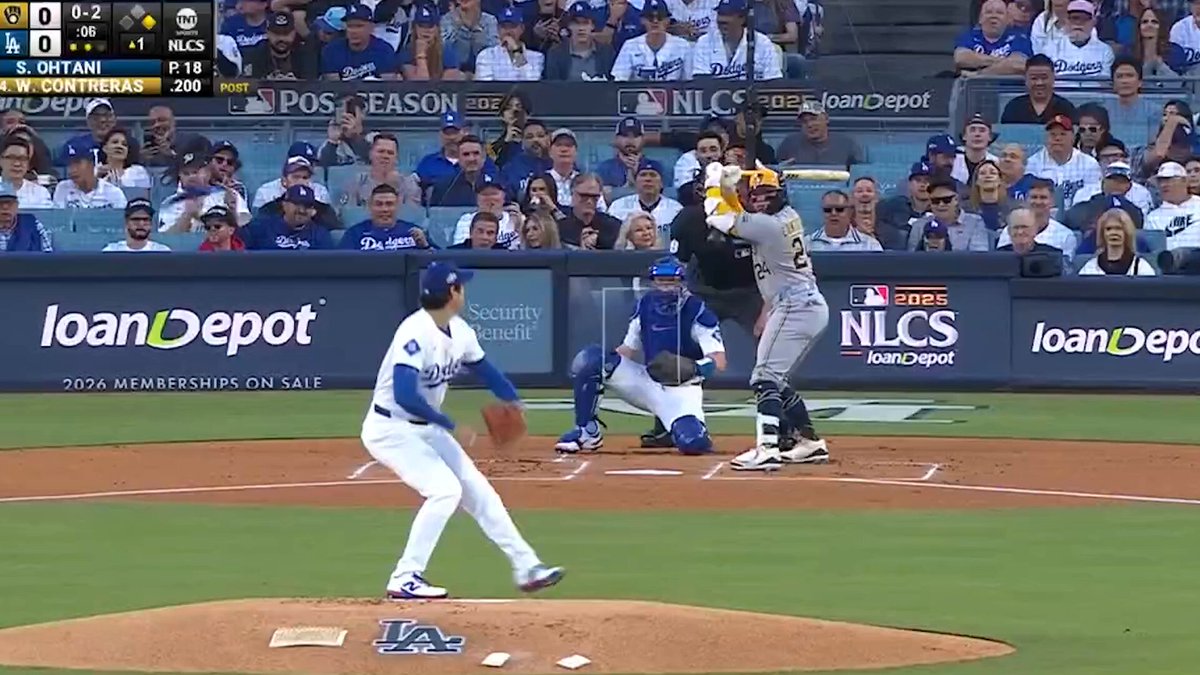 Three strikeouts in the top of the 1st

One long home run in the bottom of the 1st

Only one Shohei Ohtani! 🔥 