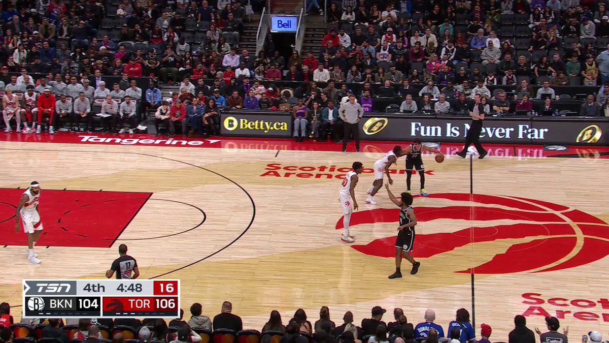 A triple late... and 34 points & counting for MPJ...

Get to NBA League Pass for the finish of Nets/Raptors! 