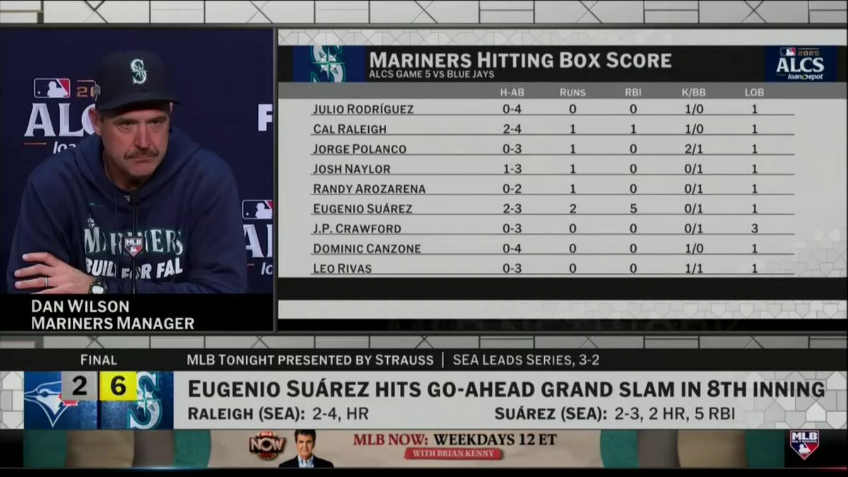 "After Geno's grand slam, I'm not sure I've heard that building any louder than that... you can't say enough about the support we've received from these fans this year." - @Mariners skipper Dan Wilson #SeizeTheMoment 