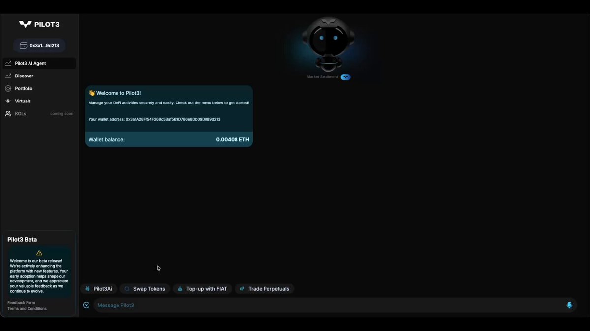 Pilot3 AI 预览视频中的界面截图