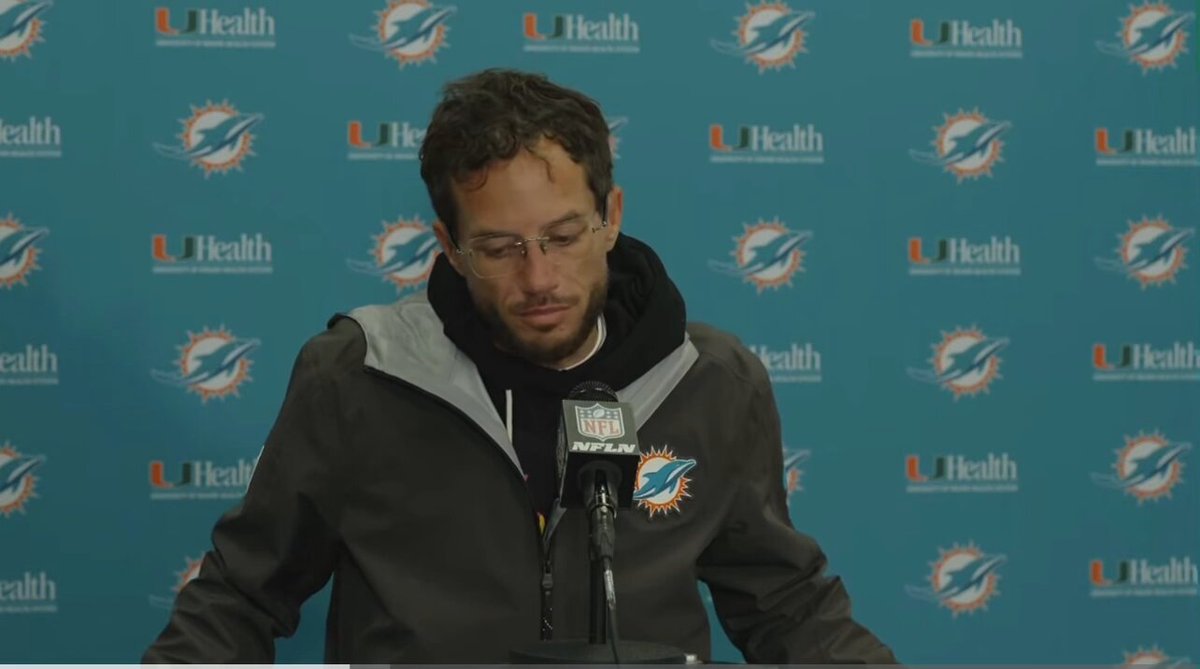 Yikes: Dolphins HC Mike McDaniel's post-game presser has gone viral leaving many fans concerned.

“Um, because uh, we’re not, I mean, uh, if you, uh, are negatively affecting the football team, uh, routinely. um, you know, uh, uh, assess another player.”
