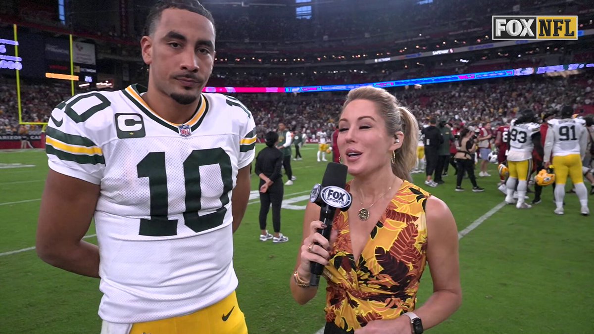 "It's the resilience. This is the NFL. All these teams are good. You've got to find ways in these games to come out on top and to go finish."

@JenHale504 spoke with @jordan3love after the @packers 27-23 win over the Cardinals. 