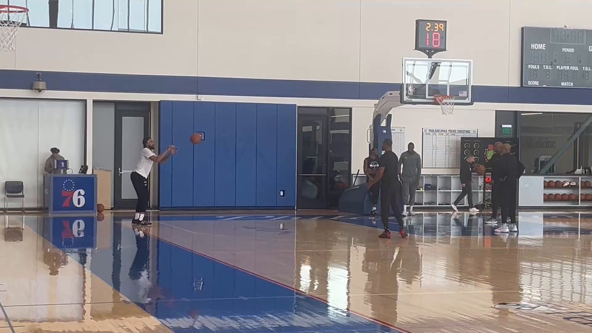 Sixers forward Trendon Watford gets up shots following Monday’s practice: 
