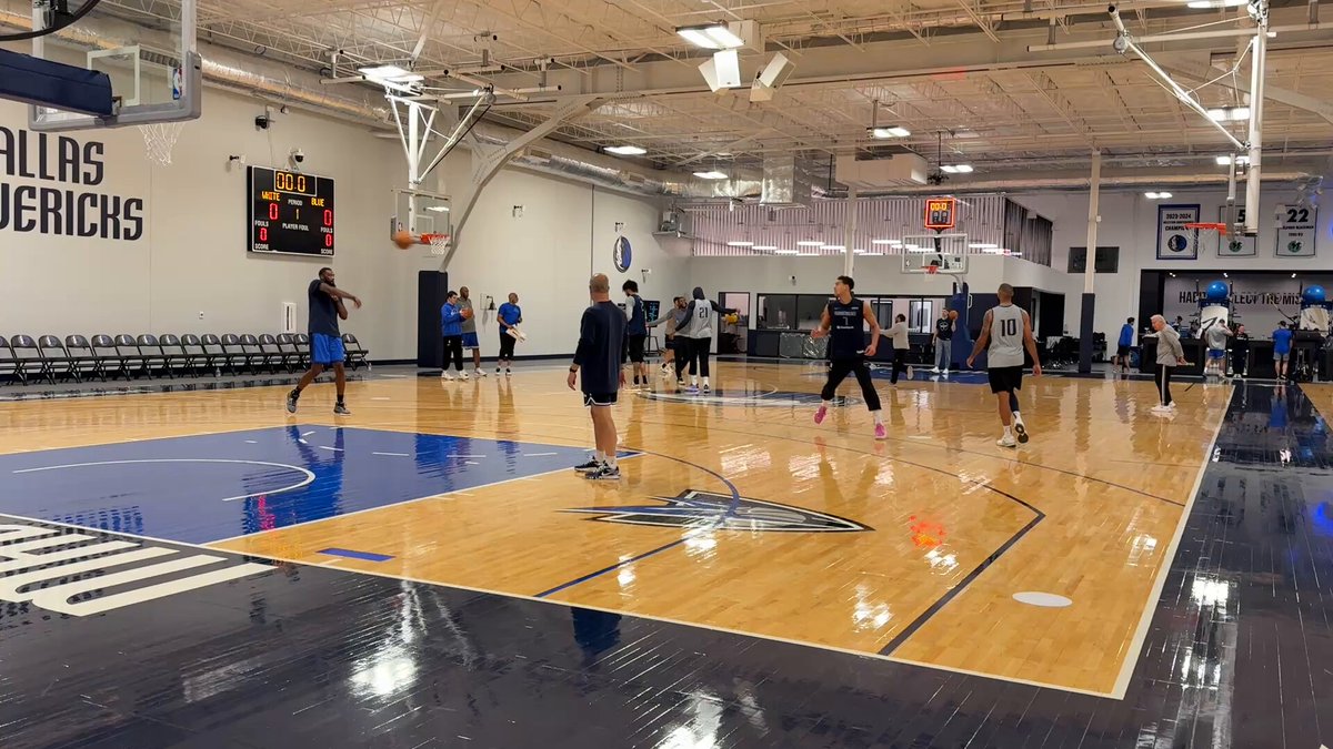 The Mavs are back at practice with two days left until Wednesday’s season opener against the Spurs.

Caleb Martin and Dwight Powell are getting extra shots up. 