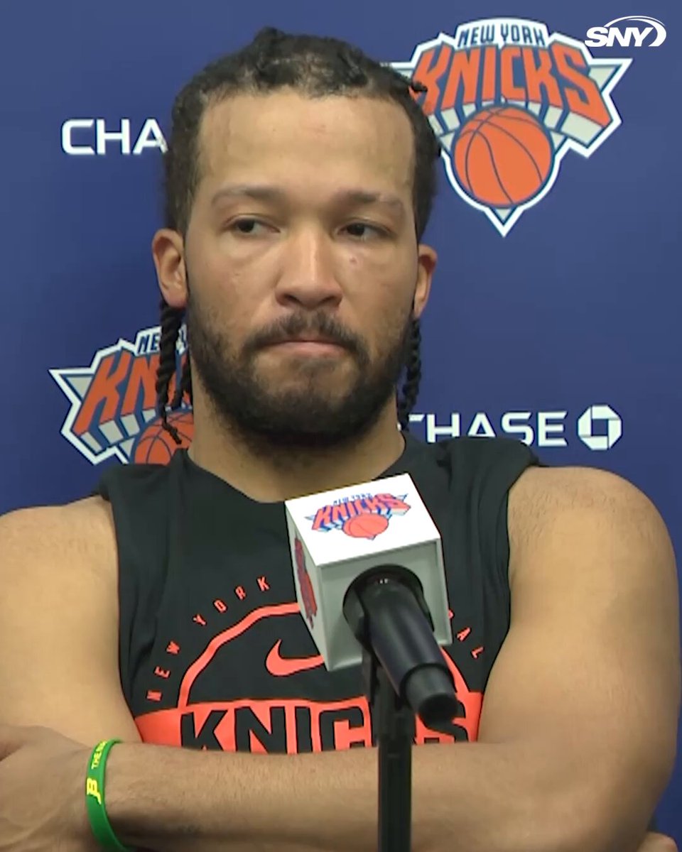 Jalen Brunson is asked questions about expectations around the Knicks heading into the season

Among other answers, he says: "I disregard it - it doesn't mean s--t" 