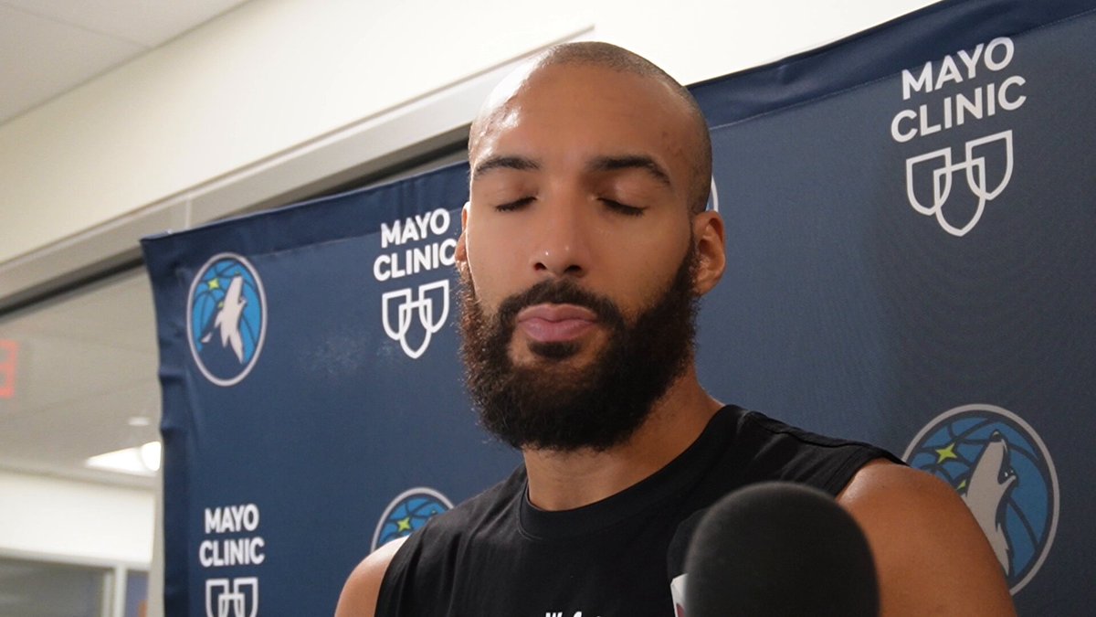 Question: Ant's been talking about getting you back to Defensive Player of the Year, is that realistic?

Rudy Gobert: "Yeah, that's realistic. What you mean, back?" 
