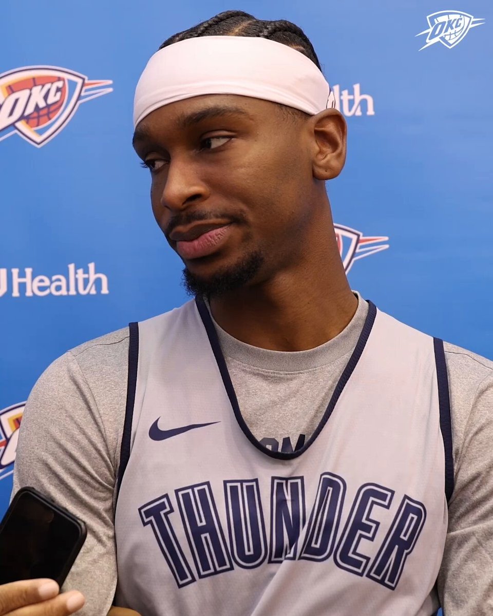 SGA on his admiration for @sergeibaka 🎙️ 