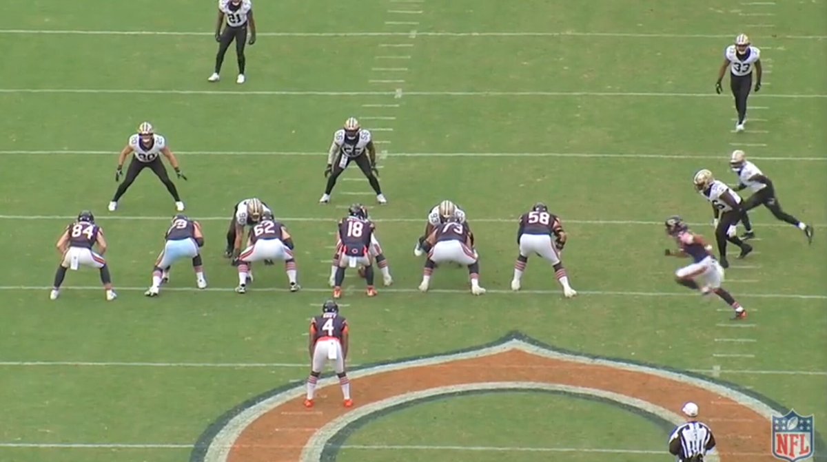 Fake jet sweep with a fake RB run towards the sweep turns into wind back

Bears are 5th in the league in explosive play rate. A lot of it is schemed up. 