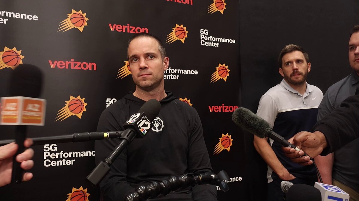 "I don't even know what that means." 

Suns coach Jordan Ott when asked about Collin Gillespie being dubbed 'Villian Jr.' by Dillon Brooks. #Suns 
