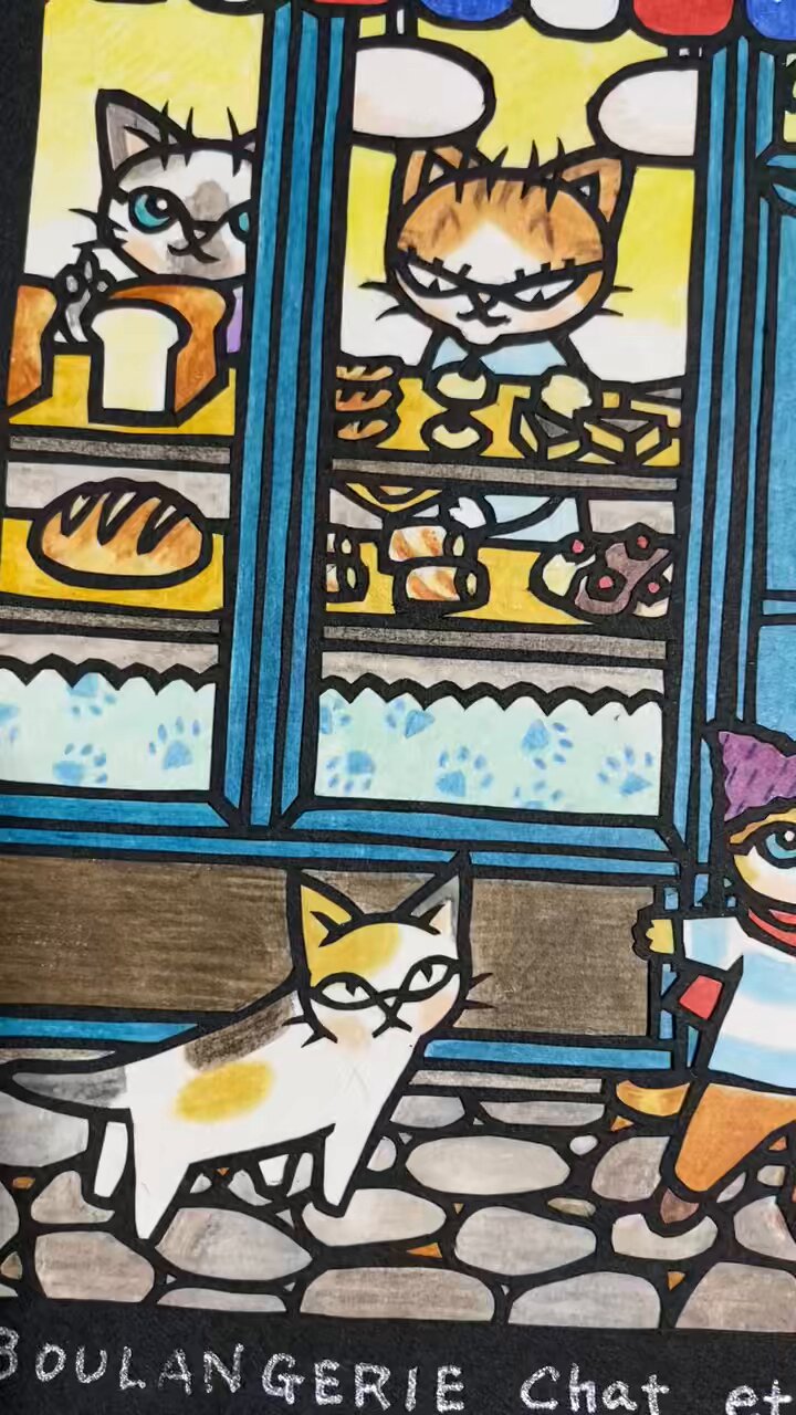 切り絵　猫　松風直美 松風直美（切り絵） – 来る福招き猫まつり