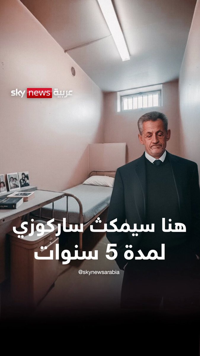 هنا سيمكث ساركوزي.. تفاصيل حياته اليومية داخل السجن بين الكتب والتلفاز #سوشال_بالتفصيل 