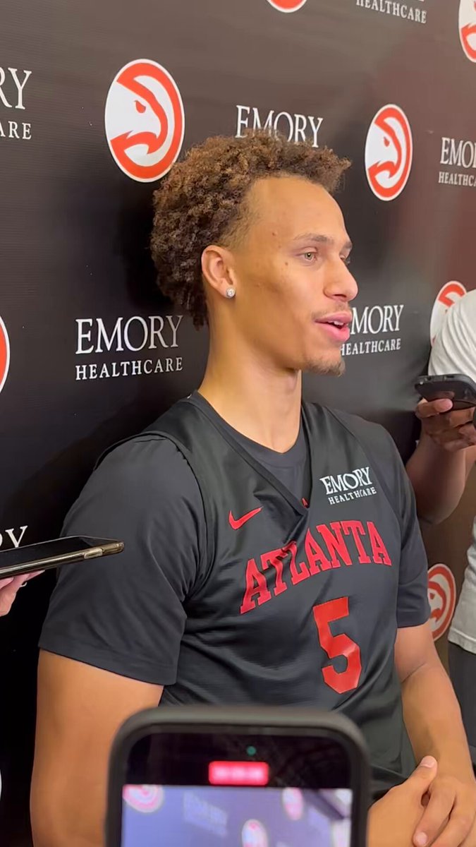 Dyson Daniels on working with Onsi Saleh: “He was the first person I met when I walked into this building.” 