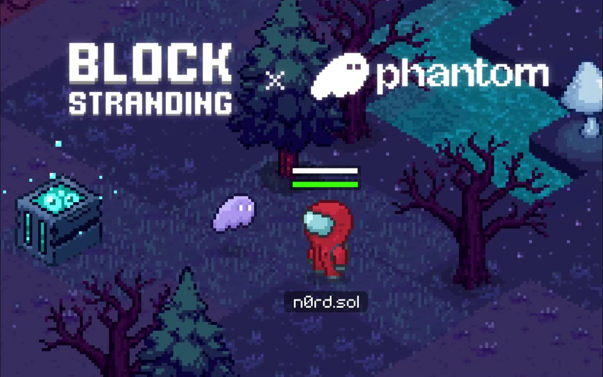 ピクセル風の世界でキャラクターをフィーチャーしたBlock Strandingのゲームプレイのスクリーンショット