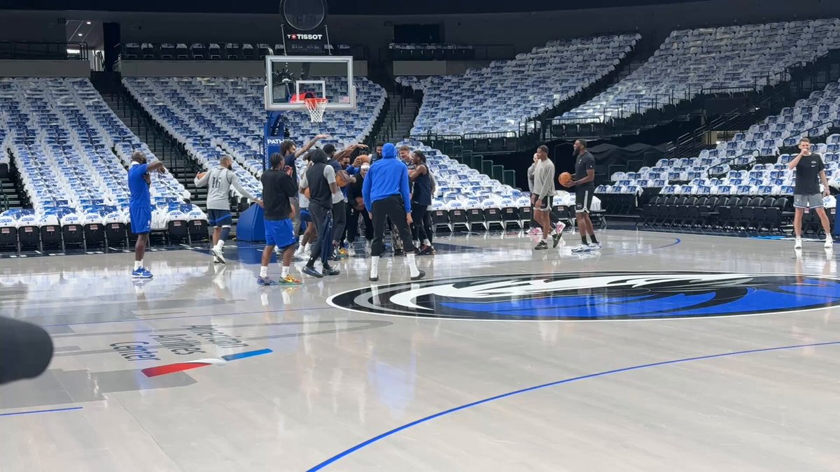 The Mavs have a tradition of holding a halfcourt shooting contest at their morning shootarounds.

Assistant coach Keith Veney, who the team usually surrounds while patting his head, knocked down his first halfcourt shot since he joined the team 3 seasons ago.

The team went nuts. 