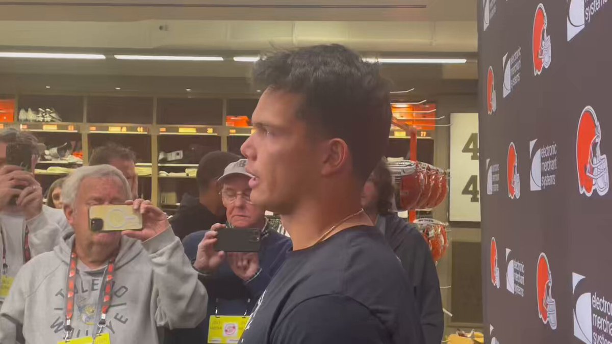 Browns QB Dillon Gabriel on the balance between taking deep shots and checking down ball. 