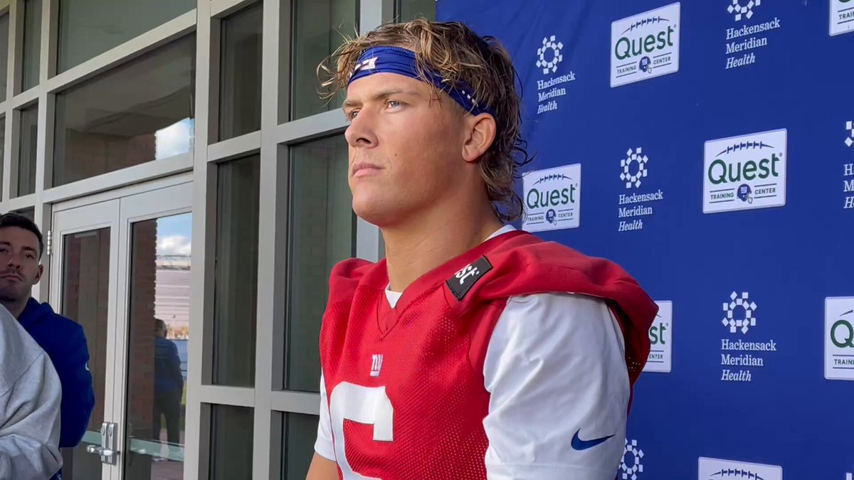 Giants QB Jaxson Dart on putting the Denver Debacle behind him. 🎯 