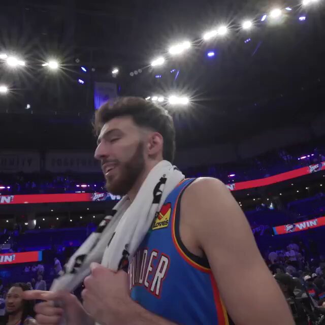 "OKC gonna have fun tonight!"

Chet sounds off after the Thunder's 2OT victory on ring night 👏 