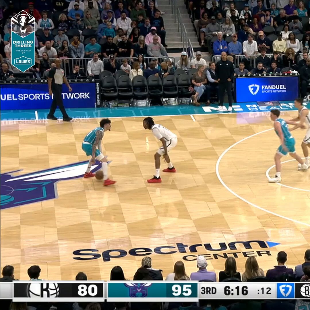 LaMelo Ball with the TOUGH step back trey 😮💨