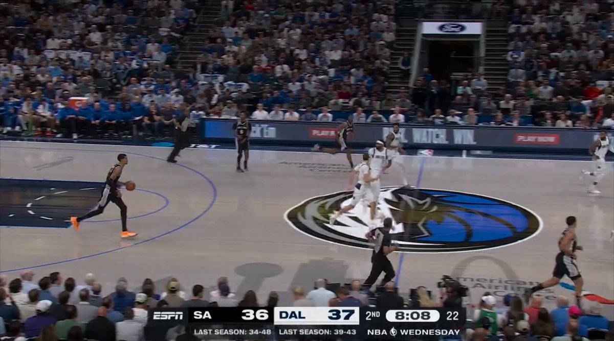 Victor Wembanyama gets it over Anthony Davis with ease 😤

