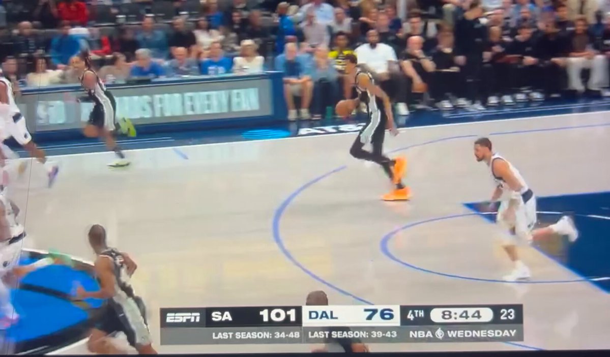 He has been making Anthony Davis look like a camp kid for the last two hours. Anthony Davis. 