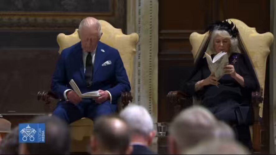 And His Majesty brought his concubine along to boot! Leo doesn't have much of an argument anymore, now that Amoris Laetitia is part of the Novus Ordo magisterium. Perhaps Leo will just retroactively grant King Henry VIII an annulment (or however many he needed) and they will 