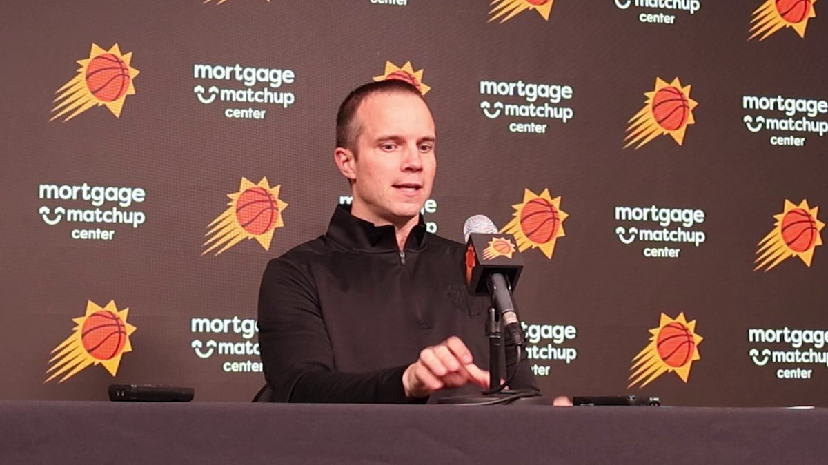 From Wednesday:

"Just the belief. The belief in one another to get back out at halftime, get back at it. There's all this emotion and energy that goes into Game 1. We felt it."

Suns coach Jordan Ott on the third quarter of Suns 20-point comeback over Kings.

On second-half adjustment: "We ended up switching. At the end of the day, it doesn't matter as much about the coverages as our compete level." #Suns