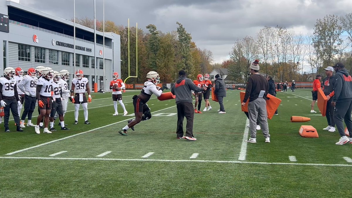 #Browns early drills on Thursday of #Patriots week. 